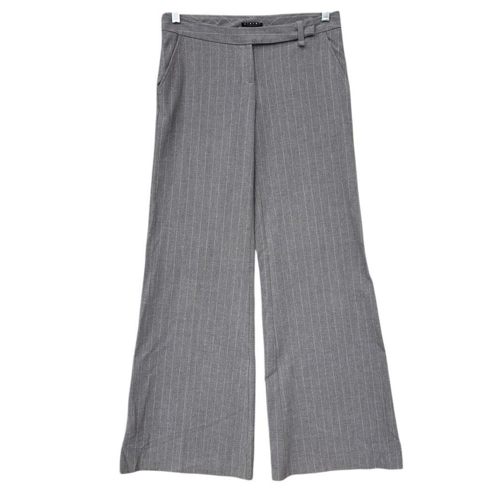 Sisley Women's Grey Tailored-trousers